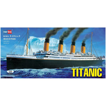 KIT PARA MONTAR HOBBY BOSS NAVIO RMS TITANIC 1/550 93 PEÇAS HBS 81305